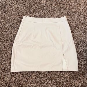 Shein High-rise Leather Skirt